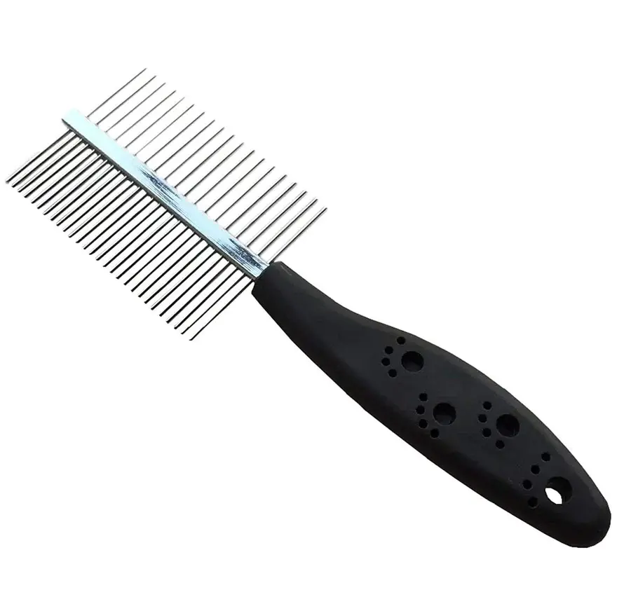 SMARTY PET DOUBLE-SIDED HANDLED COMB