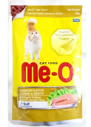 MeO Salmon Chunk in Gravy Cat Wet Food 80G