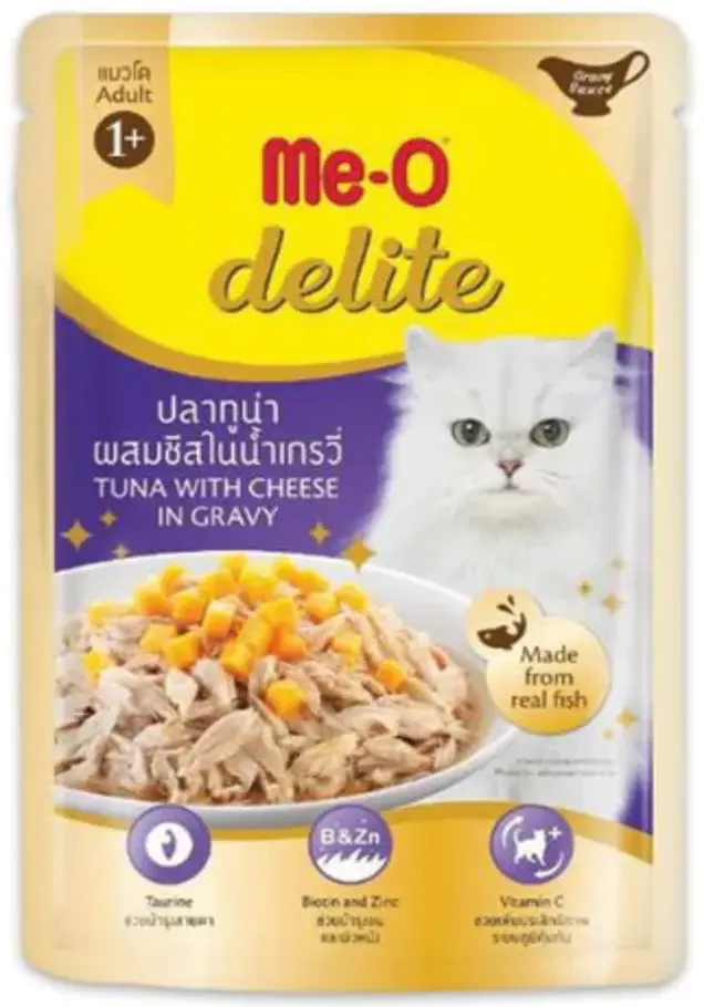 Meo Adult Delite Tuna With Cheese In Gravy 70g