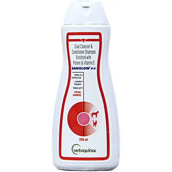 Samglow Coat Cleanser & Conditioner Shampoo for Dogs 200 ml